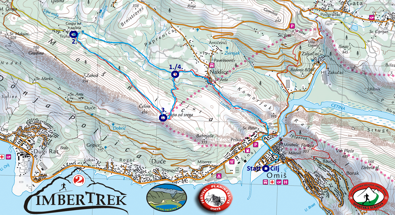 Karta i opis za Rekreativnu 10km