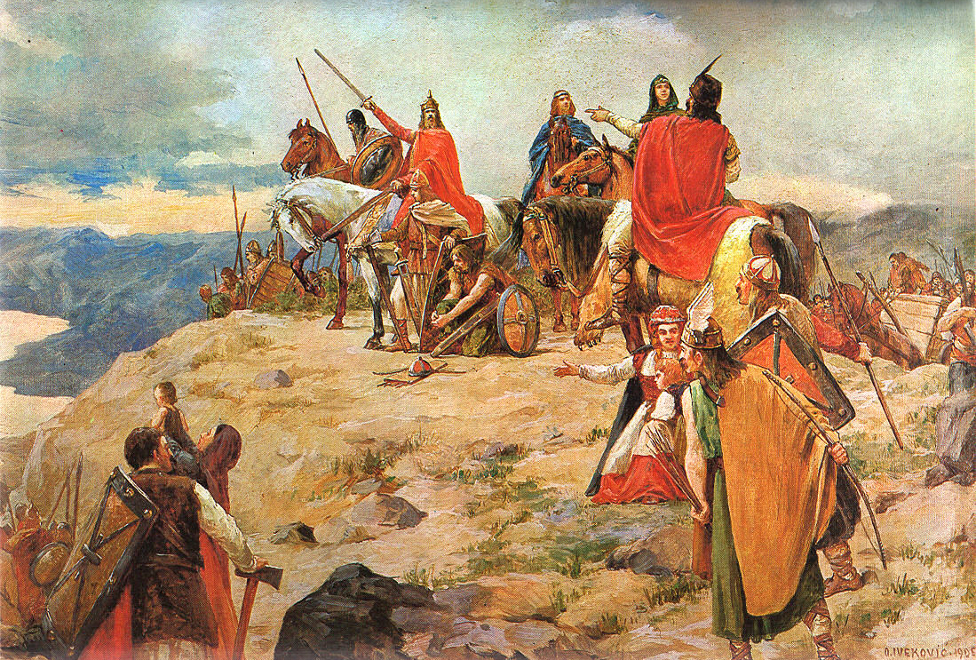 Oton_Ivekovic_Dolazak_Hrvata_na_Jadran